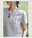 เอ็มเมอร์สัน เสื้อกี่เพ้าปักลายพอดีตัว