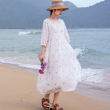 ชุดกี่เพ้ารามีประดับลายปักเพียวริตี้