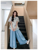 บริลเลียนซ์ ชุดกี่เพ้าปักลายดอกไม้ 2 ชิ้น