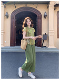 Helena 2-Piece Black Print Mandarin Collar Cheongsam Set