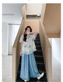 บริลเลียนซ์ ชุดกี่เพ้าปักลายดอกไม้ 2 ชิ้น
